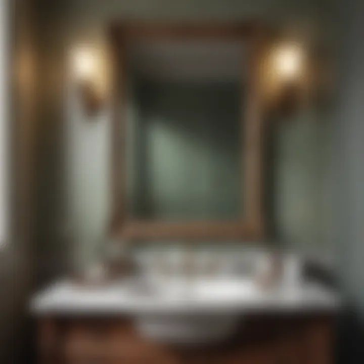 Charming bathroom setting showcasing a vintage-style vanity