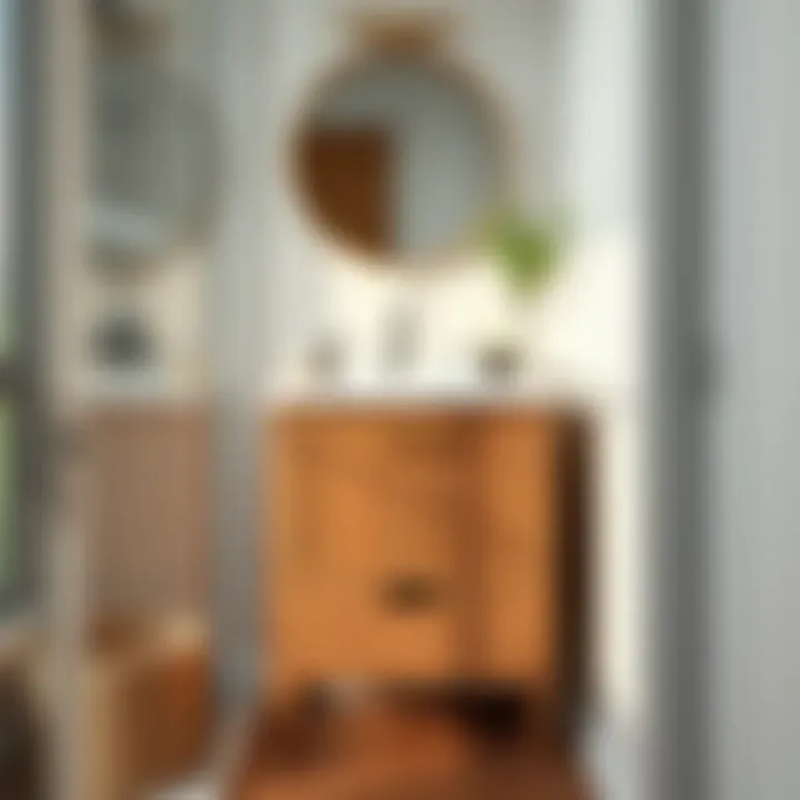 Sustainable Materials in Sink Cabinet Design Stylish small bathroom sink cabinet made from sustainable materials