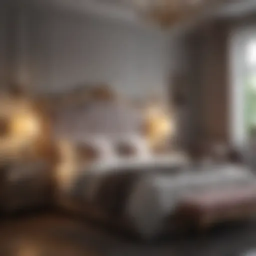 Elegant bedroom showcasing free delivery furniture