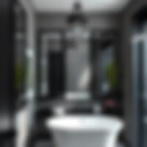 Exploring the Aesthetic and Functional Appeal of Black Trim Mirrors for Bathrooms Introduction