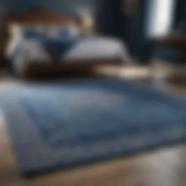 Diverse Blue Rugs for Various Bedroom Styles Variety of blue rugs complementing different styles