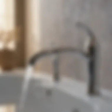 Close-up of high-quality materials used in swan faucets