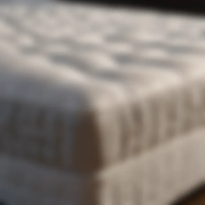 Detailed look at mattress layers illustrating support and comfort