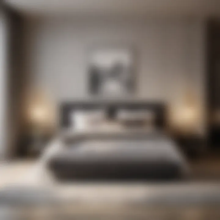 Modern minimalist bedroom set that enhances aesthetic appeal