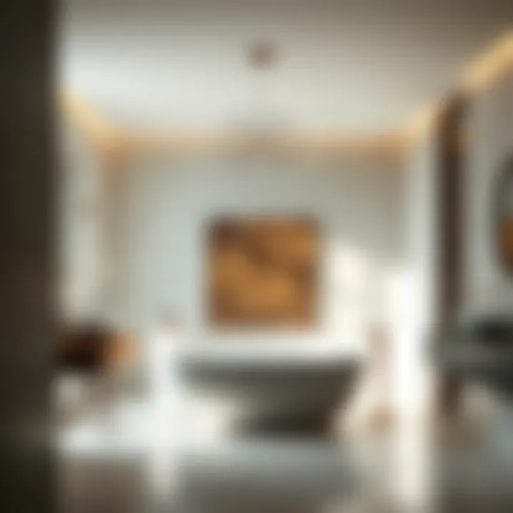 Elegant Minimalist Bathroom Design Elegant bathroom showcasing minimalist design elements