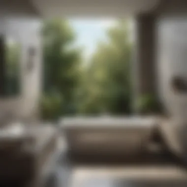 Modern Elegance: Single Jacuzzi Bathtub Elegant single jacuzzi bathtub in a modern bathroom setting