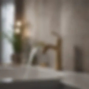 Sustainable Bathroom Faucet Design Eco-friendly faucet showcasing sustainable materials