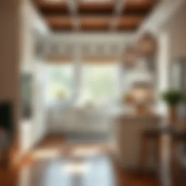 Elegant kitchen layout emphasizing space optimization and functionality