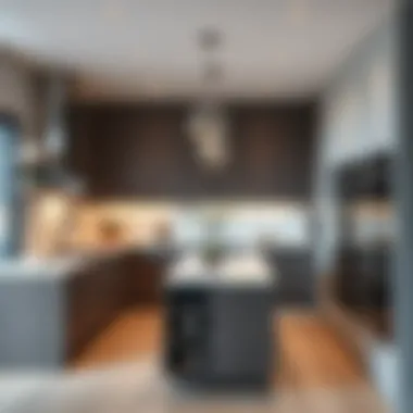 Sleek contemporary kitchen design showcasing innovative cabinetry and appliances