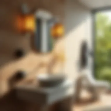 Trendy bathroom accessories and materials that enhance elegance