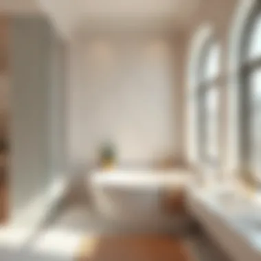 Elegant corner bath design showcasing modern aesthetics