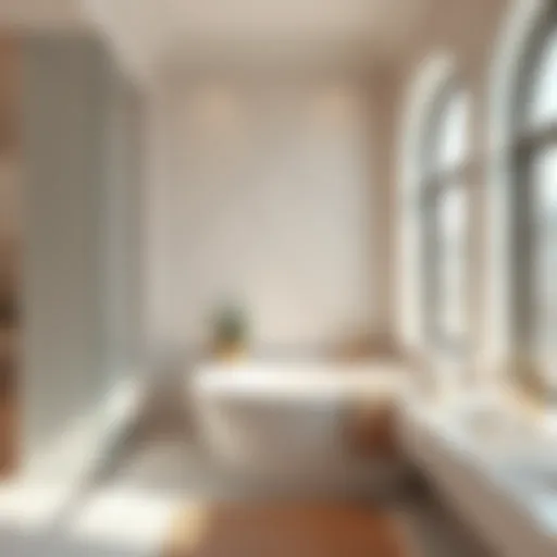 Elegant Corner Bath Design Elegant corner bath design showcasing modern aesthetics