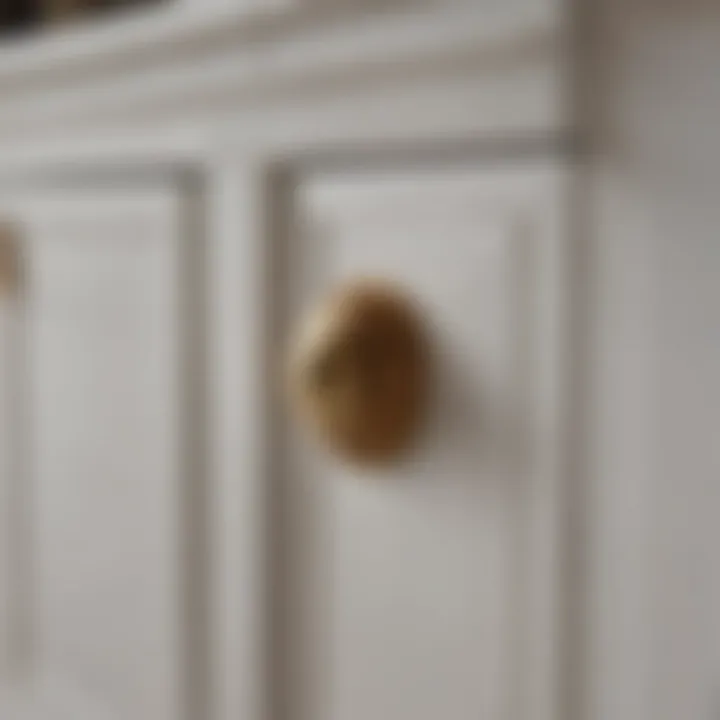 Close-up of shaker cabinetry details showcasing craftsmanship