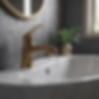 Artistic Elegant Bathroom Faucet Elegant bathroom faucet with artistic features