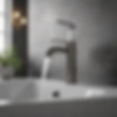 Sleek Modern Bathroom Faucet Modern bathroom faucet with sleek design