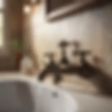 Vintage Rustic Bathroom Faucet Rustic bathroom faucet with vintage finish