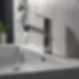 Sleek modern faucet design with a minimalist aesthetic