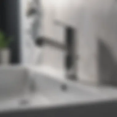 Sleek modern faucet design with a minimalist aesthetic