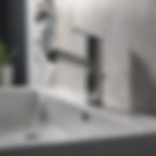 Sleek modern faucet design with a minimalist aesthetic