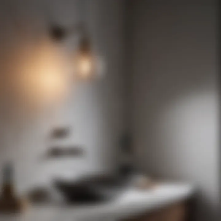 Contemporary pendant light above a sink