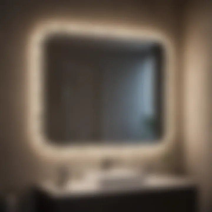 Decorative mirror with integrated lighting