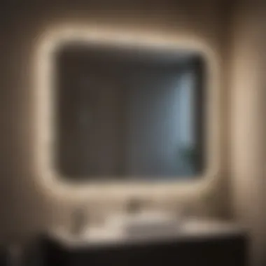 Chic Mirror Lighting Decorative mirror with integrated lighting