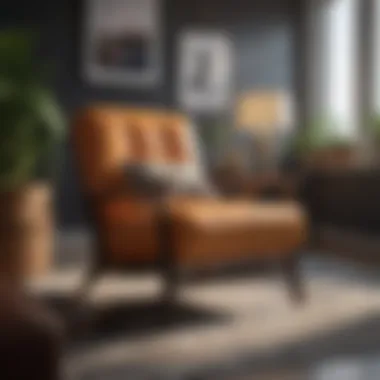 Stylish Lounge Chair Complementing Interior Design Stylish lounge chair blending with interior design decor