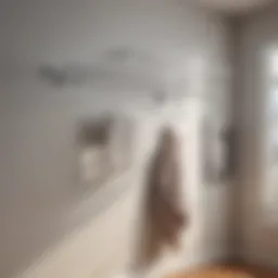 Contemporary wall-mounted drying rack showcasing stylish design