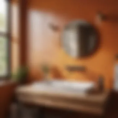 Embracing Warm Tones Warm colour palette for bathrooms