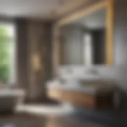 Elegant bathroom design showcasing modern fixtures and layout