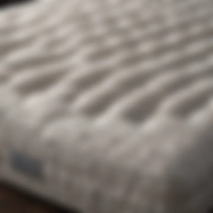 A close-up view of the Furinno Nightland mattress showcasing its unique texture and design