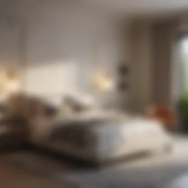 Modern Tranquility in Design Modern bedroom design featuring minimal decor and soothing colors