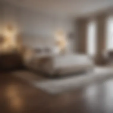 Elegant Bedroom with Hardwood Flooring Elegant bedroom with hardwood flooring