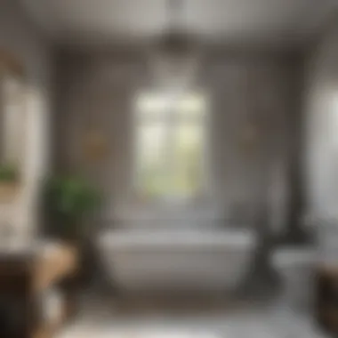 Transforming Bathroom Spaces with the Hunter Halcyon Illustration of the fan enhancing bathroom ambiance