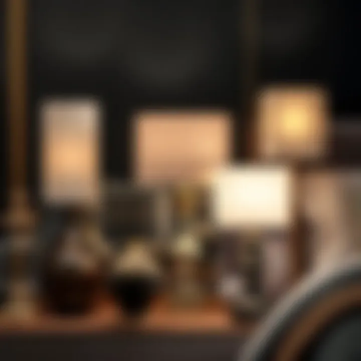 Diverse Lamp Styles Variety of end table lamps showcasing different styles and materials