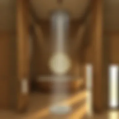 Luxurious spa-like shower with rainfall fixture