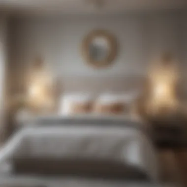 Calming Color Palette for a Serene Bedroom Elegant bedroom design showcasing a calming color palette