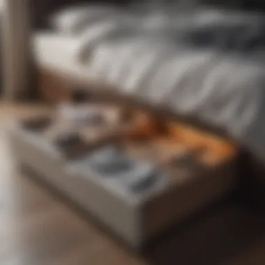 Stylish Under-Bed Storage Ideas Storage solutions under the bed with stylish bedding