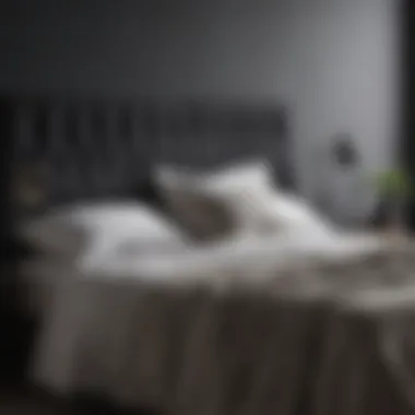 Minimalist Black Headboard for a Clean Look Minimalist black headboard in a modern setting