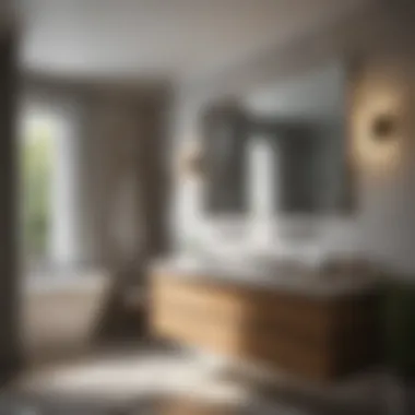 Elegant Small Bathroom Design Elegant small bathroom with modern fixtures and natural light