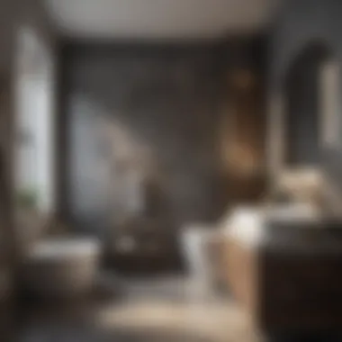 Luxurious Small Bathroom Aesthetics Luxurious small bathroom with high-end materials and finishes