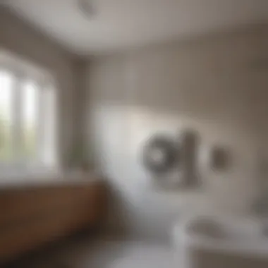 Heater Fan and Light Installation Installation process of a heater fan and light unit in a bathroom