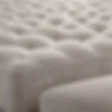 Close-up view of Linenspa mattress material showcasing its quality and construction