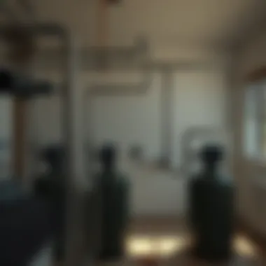 An illustration depicting ongoing maintenance tasks for water filtration systems.