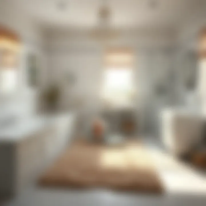 Martha Stewart Spa Bath Rug styled in a modern bathroom