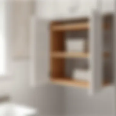 Schematic showing installation techniques for pull-out shelves