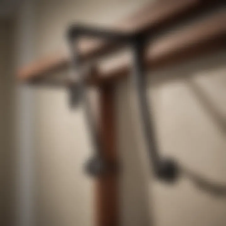 Close-up of a versatile pull-up bar suitable for home use