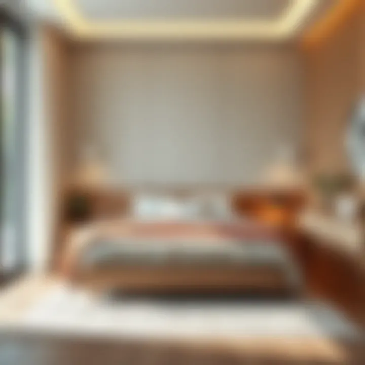 Cozy bed with minimalist design and under-bed storage ideas