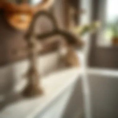 Close-up of faucet features emphasizing functionality and craftsmanship