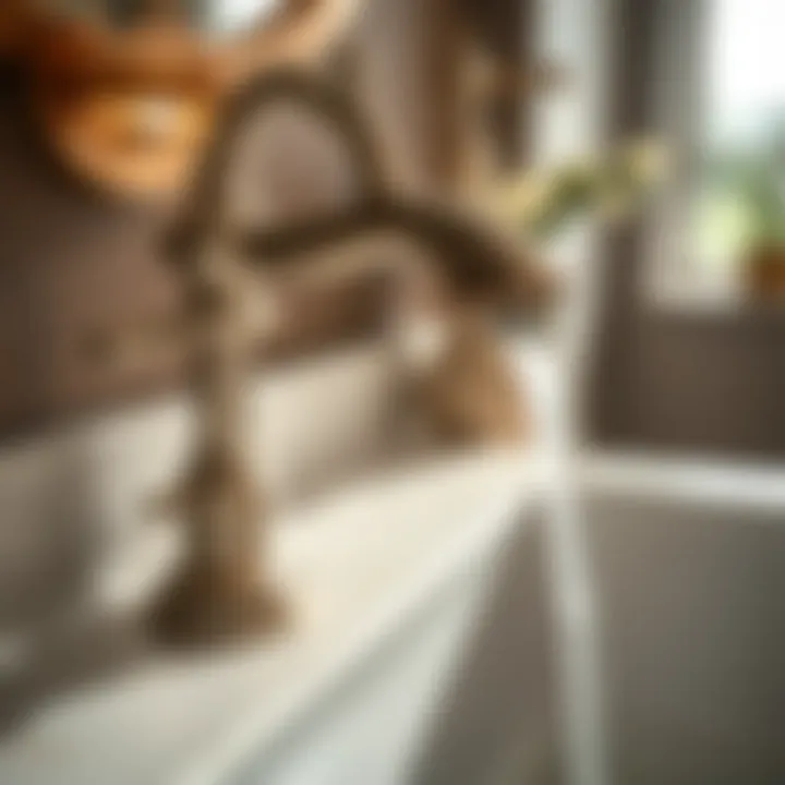 Close-up of faucet features emphasizing functionality and craftsmanship